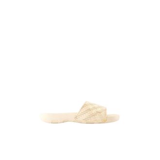 Burberry Sliders, female, Pink, Size: 9 US Haymarket Check Slide Sandals