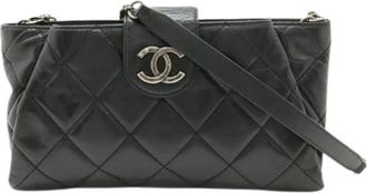 Chanel Pre-owned Vintage Shoulder Bag - Dames - Vintage Schoudertas - Zwart - ONE Size - Vintage