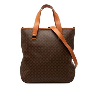 Celine Pre-owned Celine Macadam Coated Canvas Vertical Satchel Ladies VOMJ0XFGATD858AE