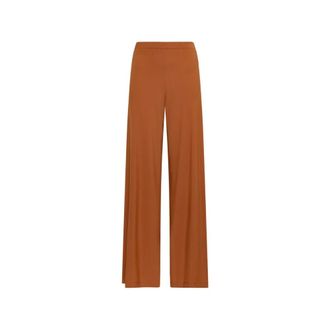 Maliparmi Wide Trousers, female, Brown, Size: M Soft Jersey Trousers