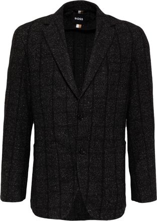 BOSS Blazer monopetto a righe - Nero