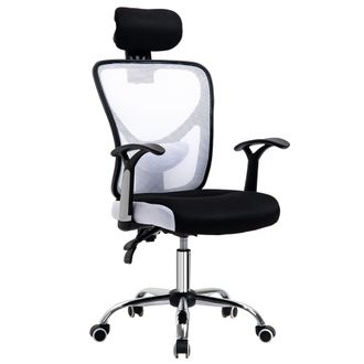 Vinsetto Vinsetto - Silla De Oficina Silla Escritorio Giratoria Con Altura Ajustable Funci&oacute;n Reclinable Reposacabezas Regulable Y Soporte Lumbar 62x67x108-118 