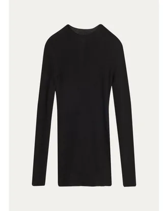 Rick Owens Mens Wool Rib Crewneck Sweater