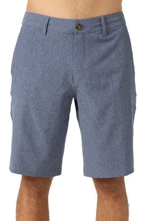 O'Neill Reserve Water Resistant Hybrid Shorts in Heather Navy at Nordstrom, Size 28