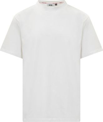 GCDS White Crew Neck T-Shirts