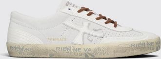 Premiata Sneakers David in pelle e camoscio con caviglia imbottita