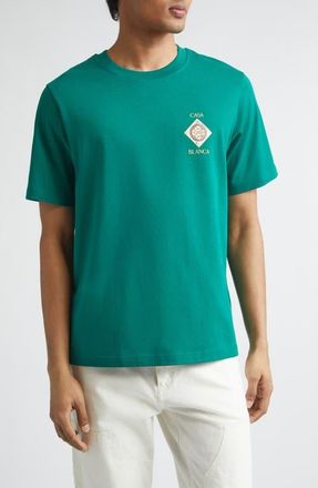 Casablanca Plafond Orne de Musique Graphic T-Shirt in Evergreen Jersey at Nordstrom, Size X-Large