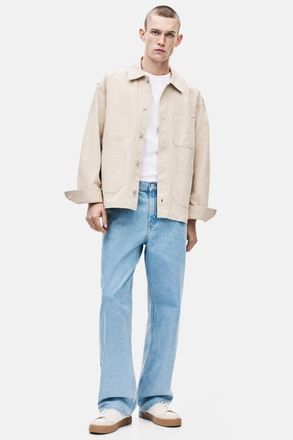 H&M Relaxed Jeans in Light Denim Blue at Nordstrom, Size 33 X 30