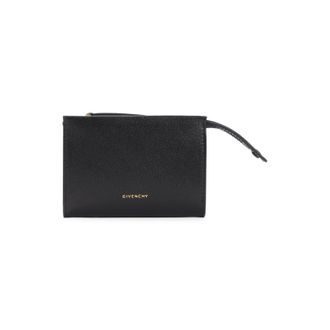 Givenchy Black Zipped Calf Leather Credit Card Case-Donna