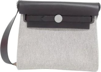 Herm&egrave;s Pre-owned Vintage Toile H Shoulder Bag - - Pre-owned - Donna - Beige - ONE SIZE