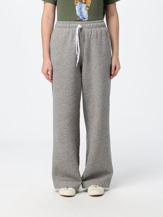 Polo Ralph Lauren Pantaloni jogging in cotone wide leg a vita alta