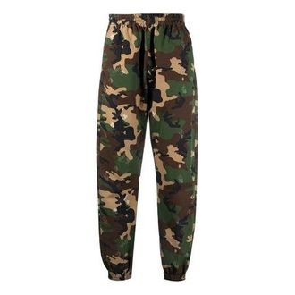 Off-white SS21 Printing Logo Sports Long Pants Camouflage OMCA164S21FAB0025600