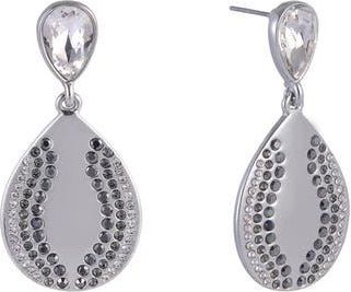 Shelli Segal Crystal Teardrop Earrings in Silver at Nordstrom Rack