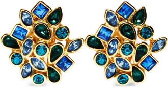 Saint Laurent 1980-1990s clip-on earrings - Gold