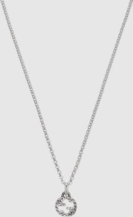 Gucci Interlocking Pendant Necklace, Sterling Silver, Sterling Silver