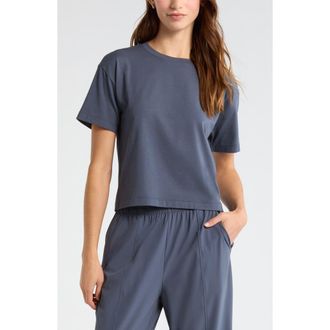 Zella New Take Crewneck T-Shirt in Navy Armada at Nordstrom, Size Xx-Large