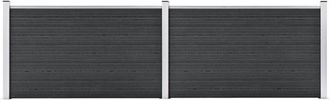 vidaXL Recinzione da Giardino in WPC 353x106 cm Grigia vidaXL