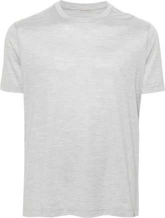 Paul & Shark Zijden Casual T-shirt met Korte Mouwen - Heren - T-shirts - Grijs - 2XL - Katoen - Tops