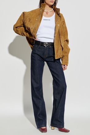 Casablanca Straight Jeans, Womens, Navy Blue