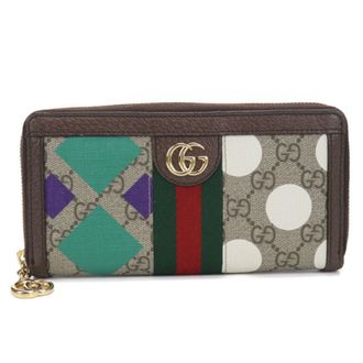 Gucci Beige Pvc Long Wallet (Bi-Fold) (Pre-Owned)