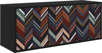 vidaXL Mueble De Tv Montado En La Pared Ommen 102 X 33 X 40 Cm Vidaxl