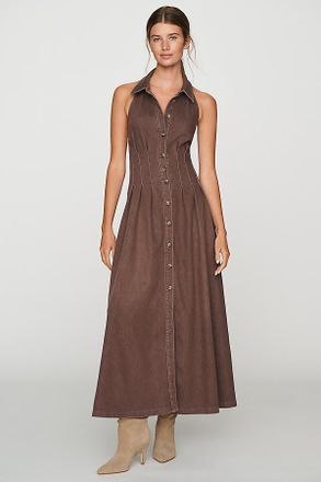 Exquise Tobie Sleeveless Denim Shirtdress
