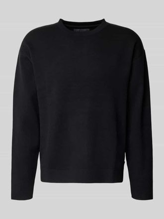 Jack & Jones Strickpullover mit Rundhalsausschnitt Modell BRADFORT in Black, Größe XXL