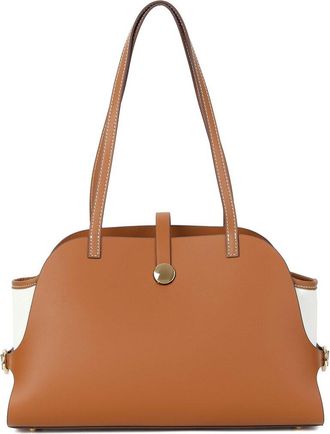 Tiffany & Fred Smooth Leather Dome-Shaped Shoulder Bag