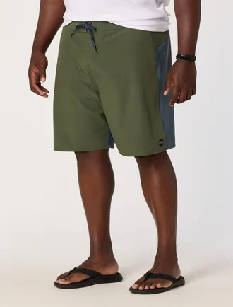 O'Neill Big & Tall Hyperfreak TRVLR Tech Enduro Board Shorts in Dark Olive at Nordstrom, Size 42