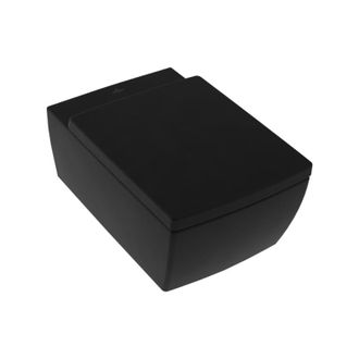 Villeroy & Boch Inodoro Suspendido Sin Reborde Memento 2.0 De Villeroy Et Boch Con Asiento Pure Black