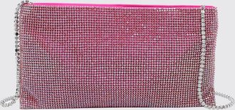 Benedetta Bruzziches Mini borsa Your Best Friend in raso con strass e tracolla gioiello