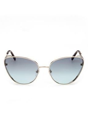 Emilio Pucci 61mm Cat Eye Sunglasses in Gold /Gradient Smoke at Nordstrom Rack