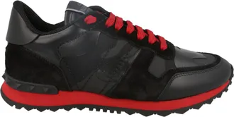 Valentino Rockrunner Patterned Leather Sneakers