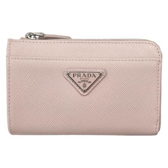 Prada Saffiano Light Pink Leather Coin Purse/Coin Case (Pre-Owned)