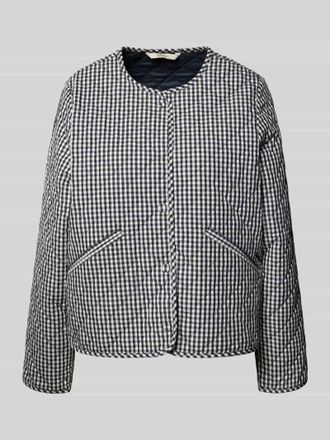 Barbour Regular Fit Steppjacke mit Allover-Muster Modell CASHEL in Marine, Gr&ouml;&szlig;e 34