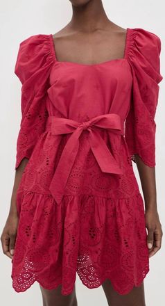 Cleobella Minta Mini Dress In Red Bud