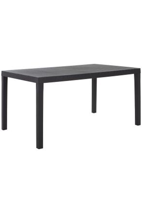 ambia GARDEN Gartentisch, Anthrazit, Kunststoff, rechteckig, 90x72x150-220 cm, Made in Italy, Gartenmöbel, Gartentische