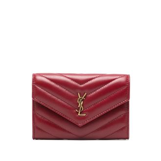 Saint Laurent Chevron Logo Wallet