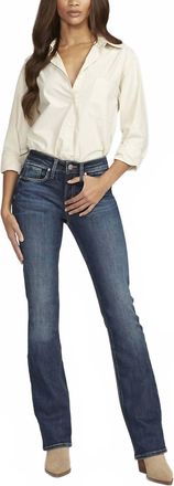 Silver Jeans Co Suki Mid Rise Slim Bootcut Jeans In Indigo