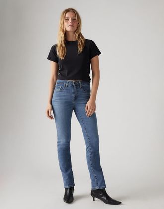 Levi's 724 - Jeans western dritti a vita alta blu