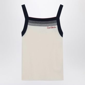 Valentino Top mit Chez Valentino Stickerei in Wolle