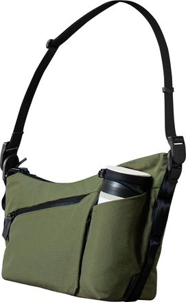 Alpaka Flow Satchel 4L - Premium EDC Crossbody Bag, Key Tether,Expandable Bottle Pocket - Luggage Pass-Through, Weatherproof Fabric Black Axoflux 210D,Couple