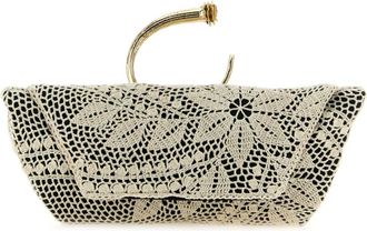 Magda Butrym Bracelet Crochet Tas - Dames - Tassen - Zwart - Maat: ONE Size Katoen