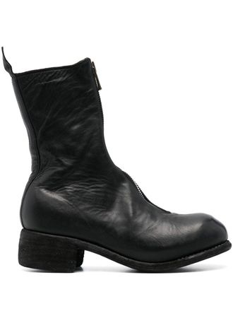 Guidi Stivali con zip - Nero
