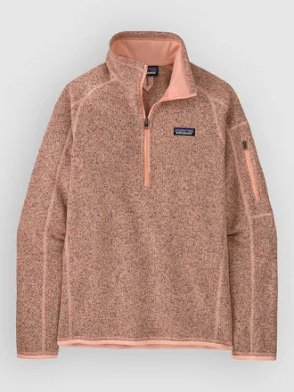 Patagonia Better Sweater 1/4 Half-Zip Fleece Pullover pink