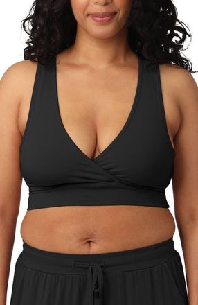 Kindred Bravely French Terry Racerback Nursing & Sleep Bra - Fits Sizes 30B-46D in Black at Nordstrom, Size X-Large C