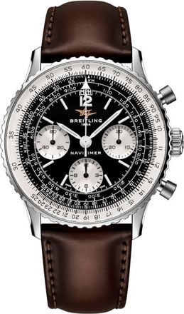 Breitling Navitimer Chronograph Hand Wind Black Dial Mens Watch AB0950211B1X1