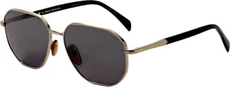 David Beckham Mens 60 mm Gold Sunglasses