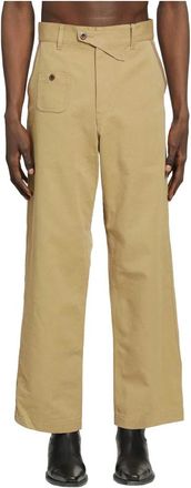Junya Watanabe Wide Broeken - Heren - Wijde Broeken - Beige - XL - Broeken