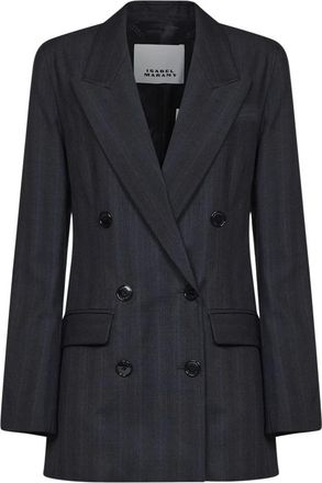 Isabel Marant Blazers - Dames - Blazers - Grijs - XS - Jassen